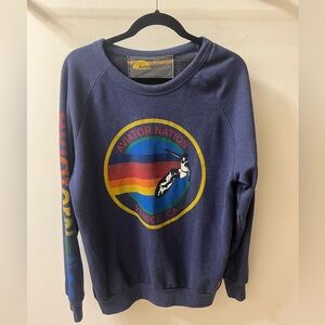 Aviator Nation Heather Blue Crewneck